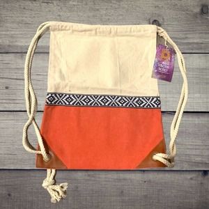Boho Style Aztec Drawstring Backpack